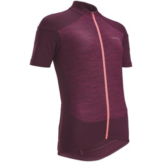 เสื้อปั่นจักรยานเสือหมอบแขนสั้นสำหรับผู้หญิงรุ่น 500 VAN RYSEL WOMENS SHORT-SLEEVED ROAD CYCLING JERSEY 500