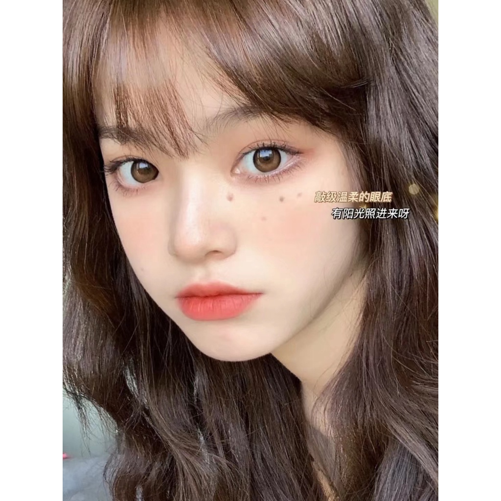 【graded Lens】คอนแทคเลนส์สายตาสั้น ลายยูนิคอร์น หลากสีสัน 2 ชิ้น นิ่ม 1 ปี HPSG เกรด 0.00 -8.00 สีน้ําตาลอําพัน