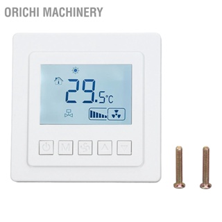 Orichi เทอร์โมสตัทเครื่องปรับอากาศ 5 C ถึง 35 C ±1 C ความแม่นยําสูง พร้อมหน้าจอ Lcd ขนาดใหญ่ สําหรับห้องรับประทานอาหาร