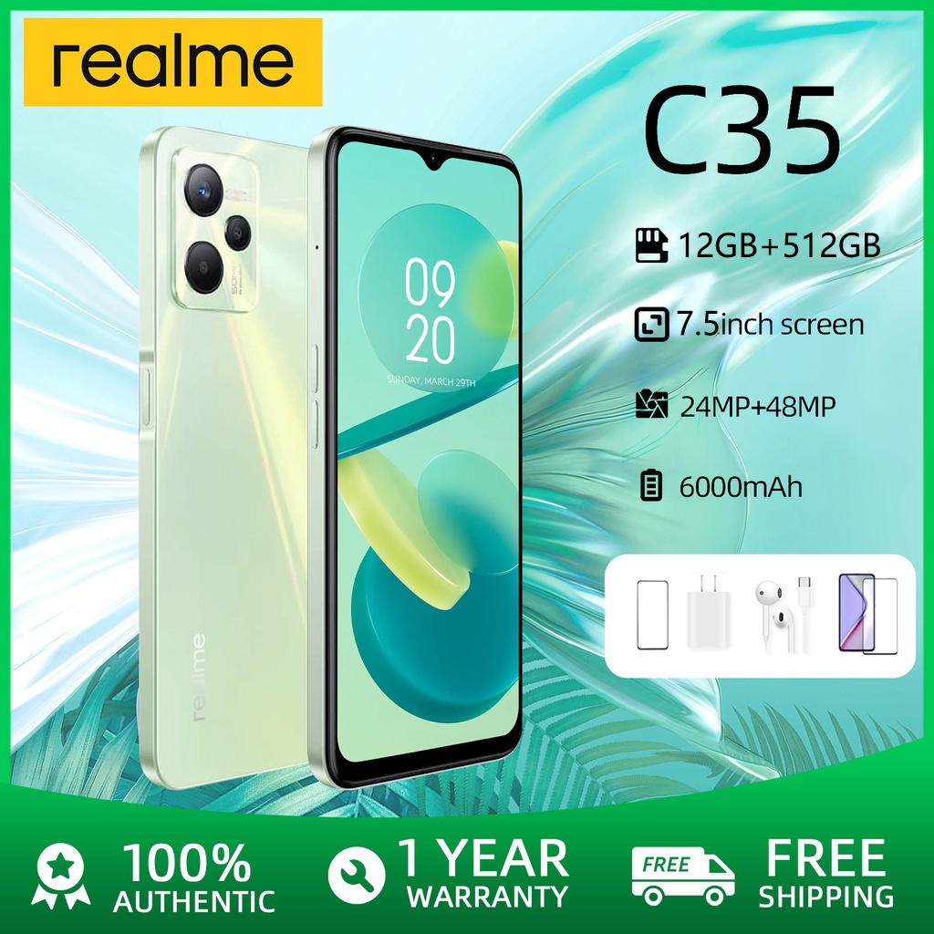 Realme C35 5G โทรศัพท์ ของแท้100เครื่องไทย โทรศัพท์มือถือ โทรศัพท์ ...