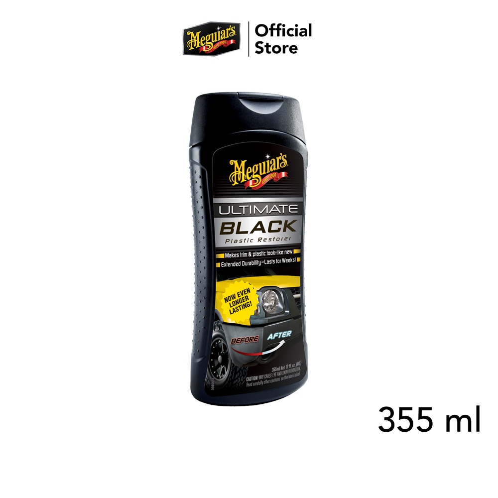 Meguiar's G15812 Ultimate Black น้ำยาฟื้นฟูเคลือบเงาพลาสติกและยาง 355 มิลลิลิตร