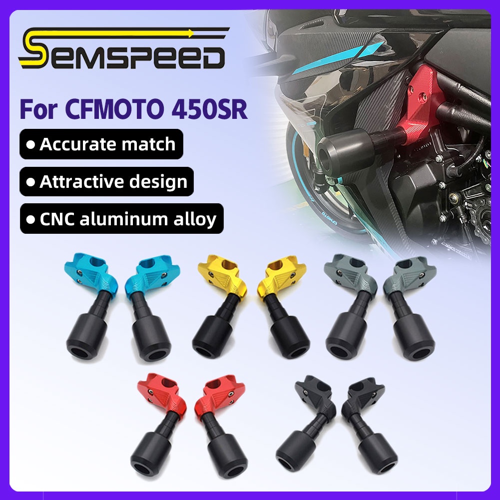SEMSPEED สําหรับ CFMoto 450SR 450NK 2022-2024 รุ่นรถจักรยานยนต์ Body Frame Slider Fairing Anti-Crash