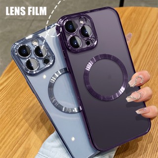 112.เคสโทรศัพท์มือถือ TPU ใส 6D กันกระแทก ป้องกันเลนส์ หรูหรา สําหรับ iphone 13 Pro MAX 11 14 Pro MAX 14plus