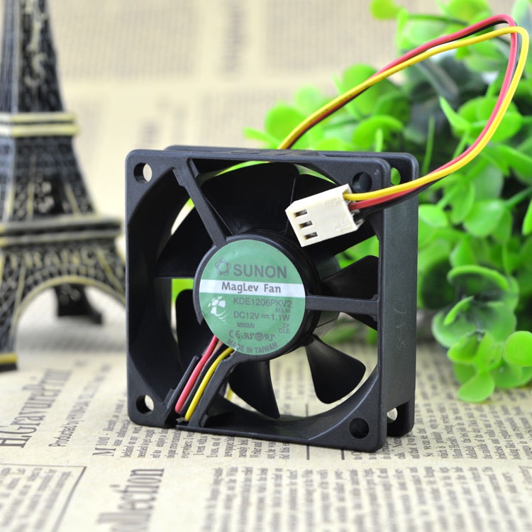 HY ORIGINAL KDE1206PKV2 12V 1.1W 6CM 6020 3WIRES พัดลม