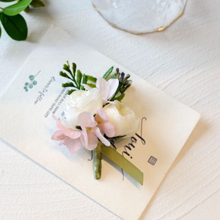 Boutonniere สายรัดข้อมือ สร้อยข้อมือ ดอกเบญจมาศ ไฮเดรนเยีย ดอกกุหลาบ เหมาะกับเพื่อนเจ้าสาว สําหรับผู้หญิง