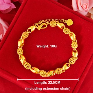 Emas 916 Lelong Gelang Tangan Perempuan Viral Rantai Tangan Emas Korea Cop 916 สร้อยข้อมือ สไตล์เกาหลี สําหรับผู้หญิง ฟรีต่างหู 24k ต่างหูทองเกาหลี สําหรับเด็กผู้หญิง