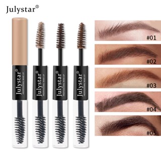 Julystar ที่เขียนคิ้ว แบบน้ํา หัวคู่ พร้อมแปรง กันน้ํา ติดทนนาน 5 สี สําหรับผู้หญิง 1 ชิ้น