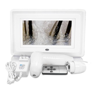 7 Inch UV Skin Hair Follicle Analyzer Rechargeable Remote Control Scalp Hair Pigment Magnifying Detector 50X/200X Skin T