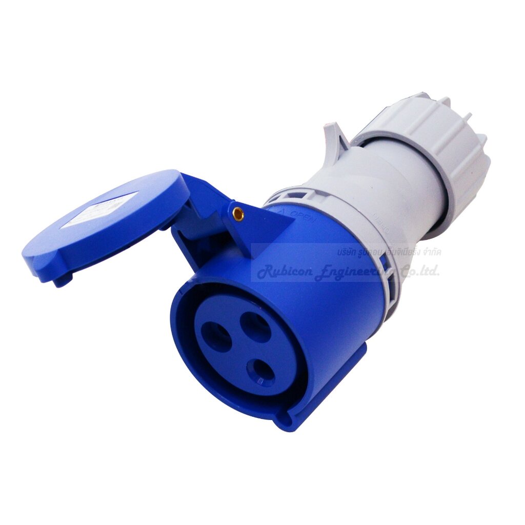 "DAKO PLUG" HTN 023 ปลั๊กตัวผู้กลางทาง (2P+E) 32A 230V 6H IP44