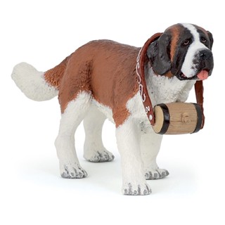 Papo ของเล่นฟิกเกอร์ Saint Bernard Dog and Cat Companions