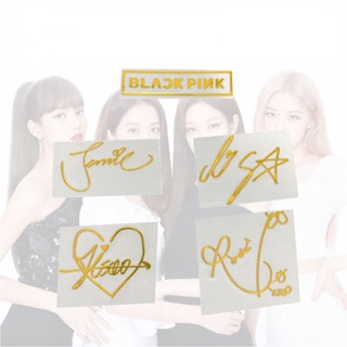 สติกเกอร์โลหะ ลาย blackpink lisa rose jennie jisoo สําหรับติดตกแต่ง