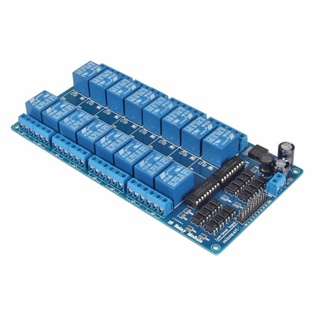 16 Channel 5V Low Trigger Relay Module With Optocoupler บอร์ดรีเลย์ขนาด 16 ช่อง