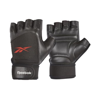 Reebok ถุงมือ Lifting (สีดำ/สีแดง) 1 คู่ (Lifting Gloves - Black, Red)