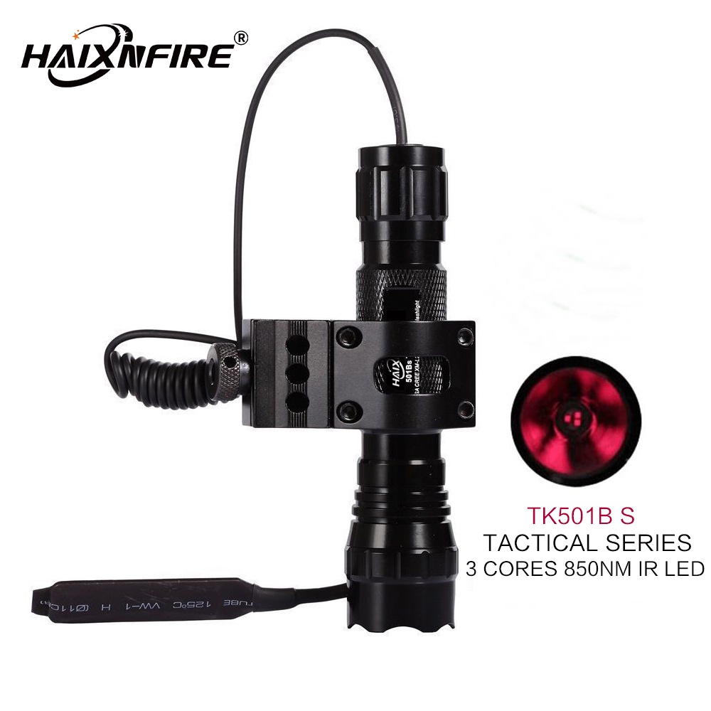 HaixnFire 501B อินฟราเรด IR850nm 5W Night Vision กล้องเติมแสงไฟฉายการตรวจสอบแหล่งกําเนิดแสงเติมแสงไฟ
