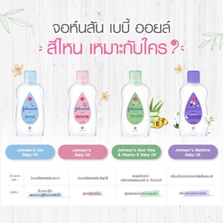 จอห์นสัน เบบี้ ออยบำรุงผิว อ่อนโยนต่อผิว เหมาะกับการใช้นวดสัมผัสทารก 125 ml.