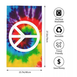 Peace (6) ผ้าขนหนู ทรงสี่เหลี่ยม ดูดซับน้ํา ขนาด 70x40 ซม. สําหรับเล่นกีฬา ฟิตเนส โยคะ กลางแจ้ง