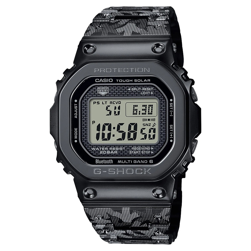 Casio G-Shock นาฬิกาข้อมือผู้ชาย สายสเตนเลสสตีล รุ่น GMW-B5000,GMW-B5000EH,GMW-B5000EH-1