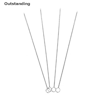 Outstanding ใหม่ แปรงเกลียว สเตนเลส สําหรับทําความสะอาดขวดน้ํา หลอดดูดน้ํา 4 ชิ้น