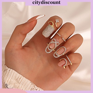 &lt;citydiscount&gt; แหวนนิ้วมือ แบบกลวง เครื่องประดับแฟชั่น สําหรับผู้หญิง