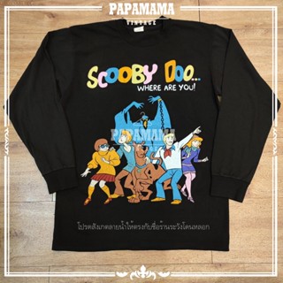 [ SCOOBY DOO ] WHERE ARE YOU แขนยาว เสื้อการ์ตูน วินเทจ papamama vintage