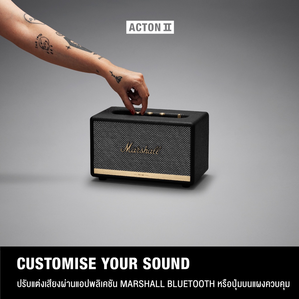MARSHALL Acton III Cream -  รับประกัน 1 ปี + ส่งฟรี - ลำโพงบลูทูธ ลำโพง marshall ลําโพง bluetooth