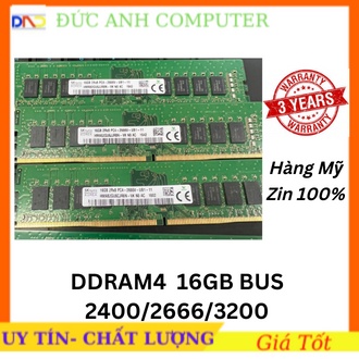 Ram DDR4 (PC4 ) 16gb รถบัส 2400 / 2600 / 3200 Pc, zin Ram Super-Side Synchronous และ Stable, 3 ปีเดสก ์ ท ็ อป Ram