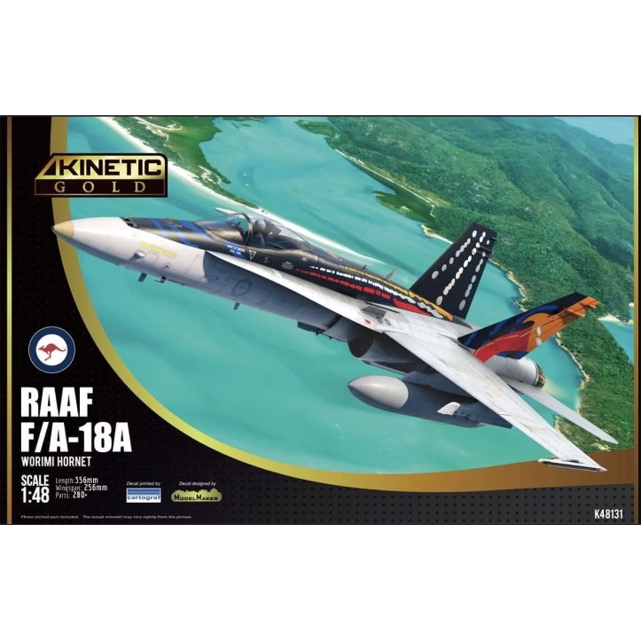 Aircraft Model Kinetic Model 1/48 KI-K48131 RAAF F/A-18A Worimi Hornet