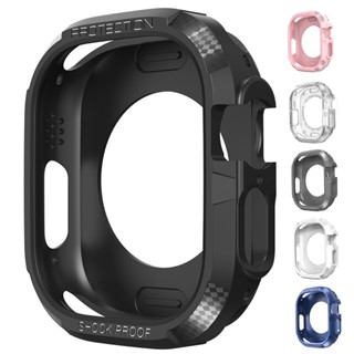 เคส TPU สําหรับ Apple Watch Ultra Case 49 มม. กรอบกันชน ป้องกัน สําหรับ iWatch Series SE 8 Ultra 49 มม.