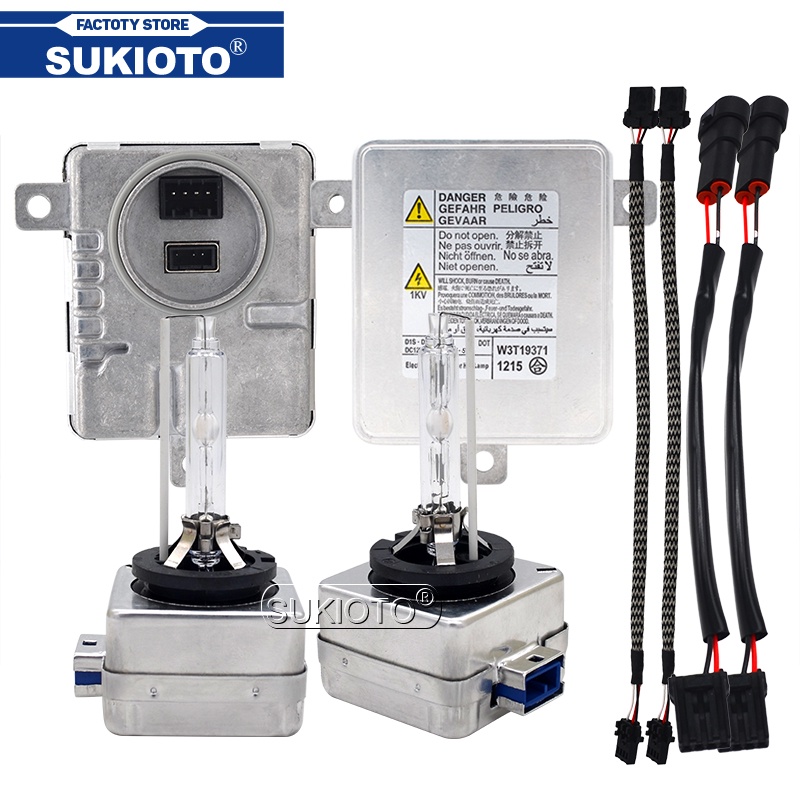 SUKIOTO BRIGHT D8S 55W Xenon HID Headlight Ballast Kit D8S 6000K 4300K 8000K 12V Car Light Xenon Sta