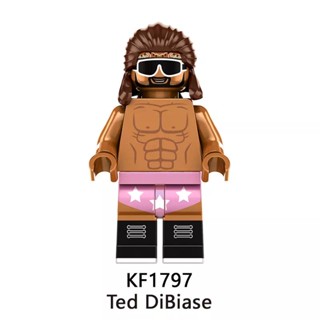 Ted DiBiase บล็อคตัวต่อ รูปนักมวยปล้ํา WWE ของเล่นสําหรับเด็ก