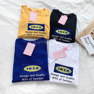 ราคาSugarbeetshop | IKEA Design and quality 🤍 เสื้อโอเวอร์ไซต์ oversize เสื้อยืดผ้า cotton