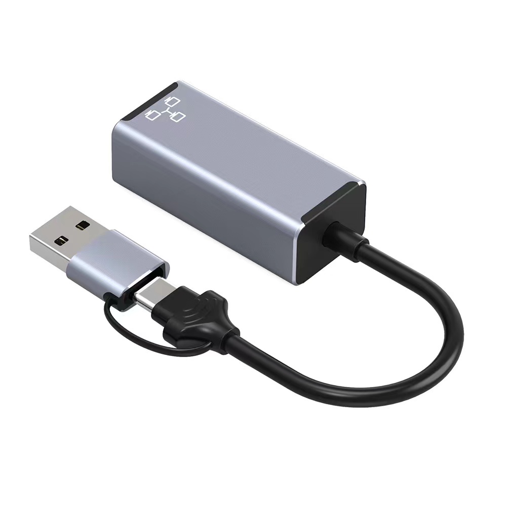 USB 3.0 to Gigabit Lan, ตัวแปลง USB C 3.0 เป็น Gigabit Lan, Gigabit Network Adapter, USB 3.0 to RJ45 ,100/1000Mbps