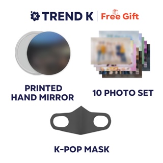 Trend K - [พิมพ์กระจกมือ + ภาพถ่าย 10 ชิ้น + หน้ากาก K-pop]