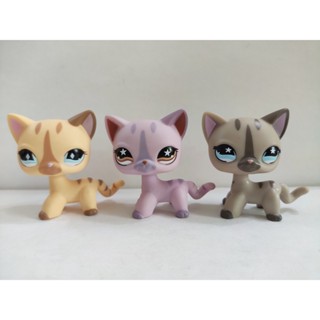 ของเล่น LPS สําหรับสัตว์เลี้ยง แมว 3 ชิ้น ต่อล็อต #886#933#468 Littlest Pet Shop ของเล่นเด็ก