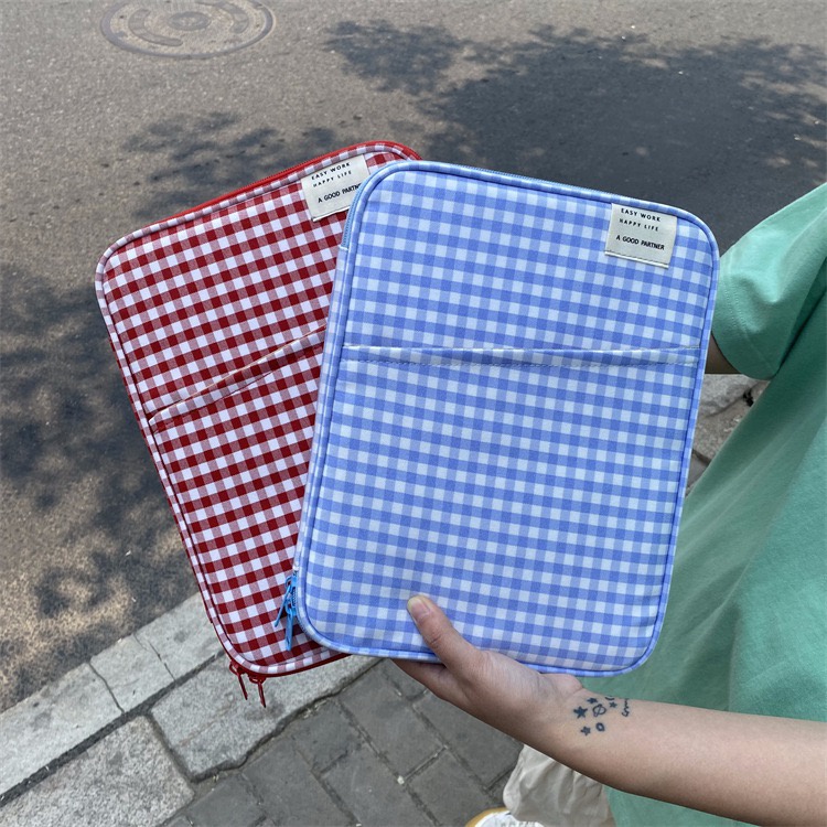 กระเป๋าสำหรับไอแพด Air5 Air4 Pro11 10.9 Gen8 Gen9 10.5 9.7 เคสสำหรับไอแพด soft case กระเป๋าtablet ลายสก๊อด