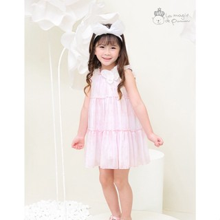 used once เดรสเด็กผู้หญิง La magie de pumm Papillon Sweet Pink Dress By Chalom ชาลอม ลามาจี้