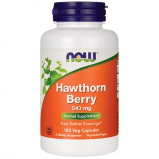 NOW Foods, Hawthorn Berry, 540 mg, 100 Veg Capsules