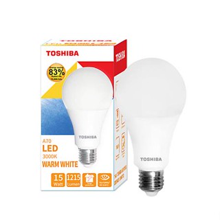 หลอด LED TOSHIBA BULB A70 15 วัตต์ WARMWHITE E27