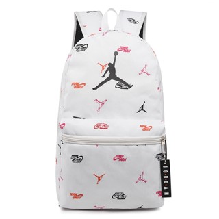 Air Jordan กระเป๋าคอมพิวเตอร์นักเรียนเดินทางกระเป๋าเป้สะพายหลังกีฬา