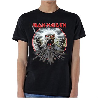 เสื้อผ้าผชLsmtx1 เสื้อยืดแขนสั้นลําลอง ผ้าฝ้าย พิมพ์ลาย Global Iron Maiden California Highway พลัสไซซ์ สําหรับผู้ชายS-5X