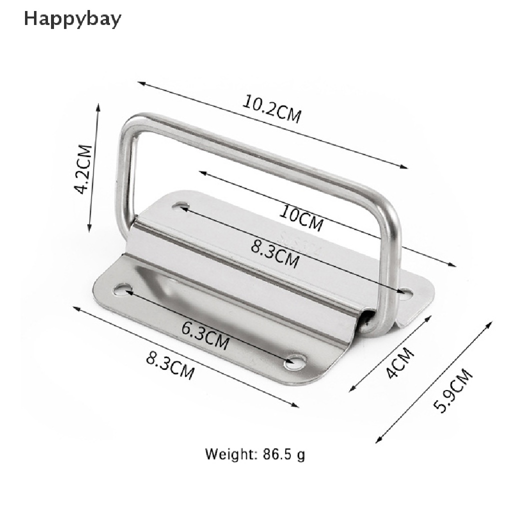 <Happybay> มือจับเฟอร์นิเจอร์ แบบสเตนเลส พับได้ ติดตั้งง่าย สําหรับตู้เสื้อผ้า ลิ้นชัก
