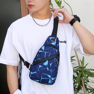 กระเป๋าสะพายชาย คาดอก 2ซิบ แฟชั่นสุด ช่องเยอะ Sling Bag Shoulder BB00256