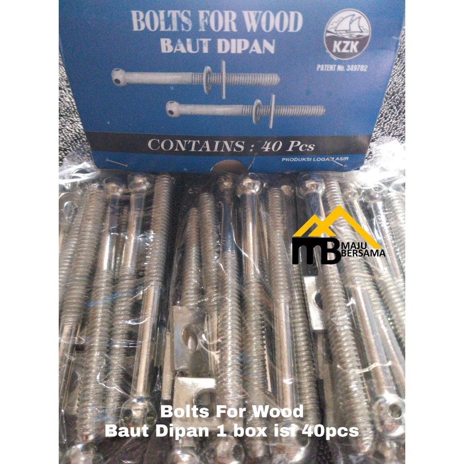 KZK Bed Frame Bolt 7.5 x 100mm ราคาต่อ 1 ชิ้น