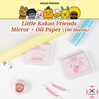 [Daiso Korea] Little Kakao Friends Mirror + Oil Paper 100 Sheets, Makeup Accessories