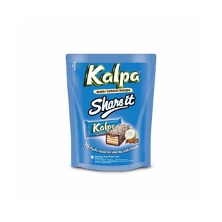 (5ซอง) KALPA share it คาลพา แชร์อิท เวเฟอร์เคลือบช็อกโกแลตและมะพร้าว ขนาด 90 กรัม (10 ชิ้น) [ขนม]