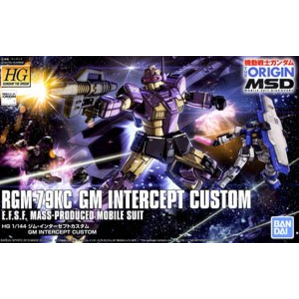 (เหลือ1ชิ้น ทักแชทก่อนโอน) 4573102553522 HG 1/144 GM INTERCEPT CUSTOM 1800yen