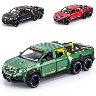 โมเดลรถปิ๊กอัพ 1:28 Mercedes-Benz X-Class Exy 6X6 ของเล่นสําหรับเด็ก