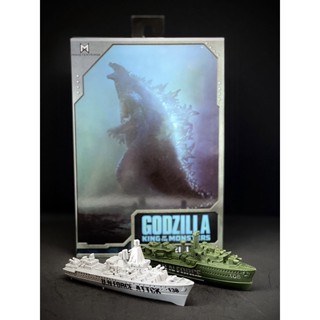 (กรุงเทพ) ก็อดซิลลา NECA Godzilla King of the Monsters Atomic Blast Ver. + Effect พ่นแสง+Battle Ship Action Figure 18 cm