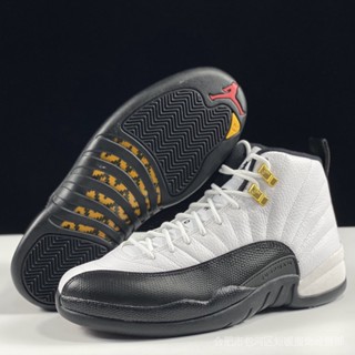 【LJR Batch】air Jordan 12 Retro Royalty Taxi CT8013-170 รองเท้าผ้าใบ สําหรับผู้ชาย US7.5-13 BCSA