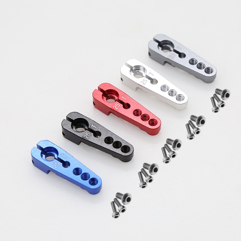 แขนเซอร์โวมอเตอร์เซอร์โว 1:10 25T 12 16 20 มม. สําหรับอัพเกรดรถไต่หินบังคับ 1/10 1/8